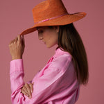 Giulia - Hat - Artesano Handcrafted Toquilla Straw Hats Red