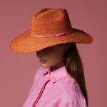 Giulia - Hat - Artesano Handcrafted Toquilla Straw Hats Red