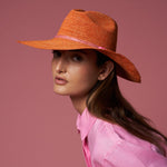 Giulia - Hat - Artesano Handcrafted Toquilla Straw Hats Red