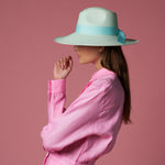 Aria - Hat - Artesano Handcrafted Toquilla Straw Hats Blue