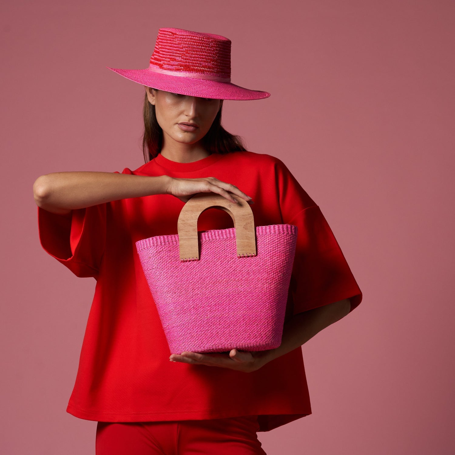 Roma - Hat - Artesano Handcrafted Toquilla Straw Hats Pink