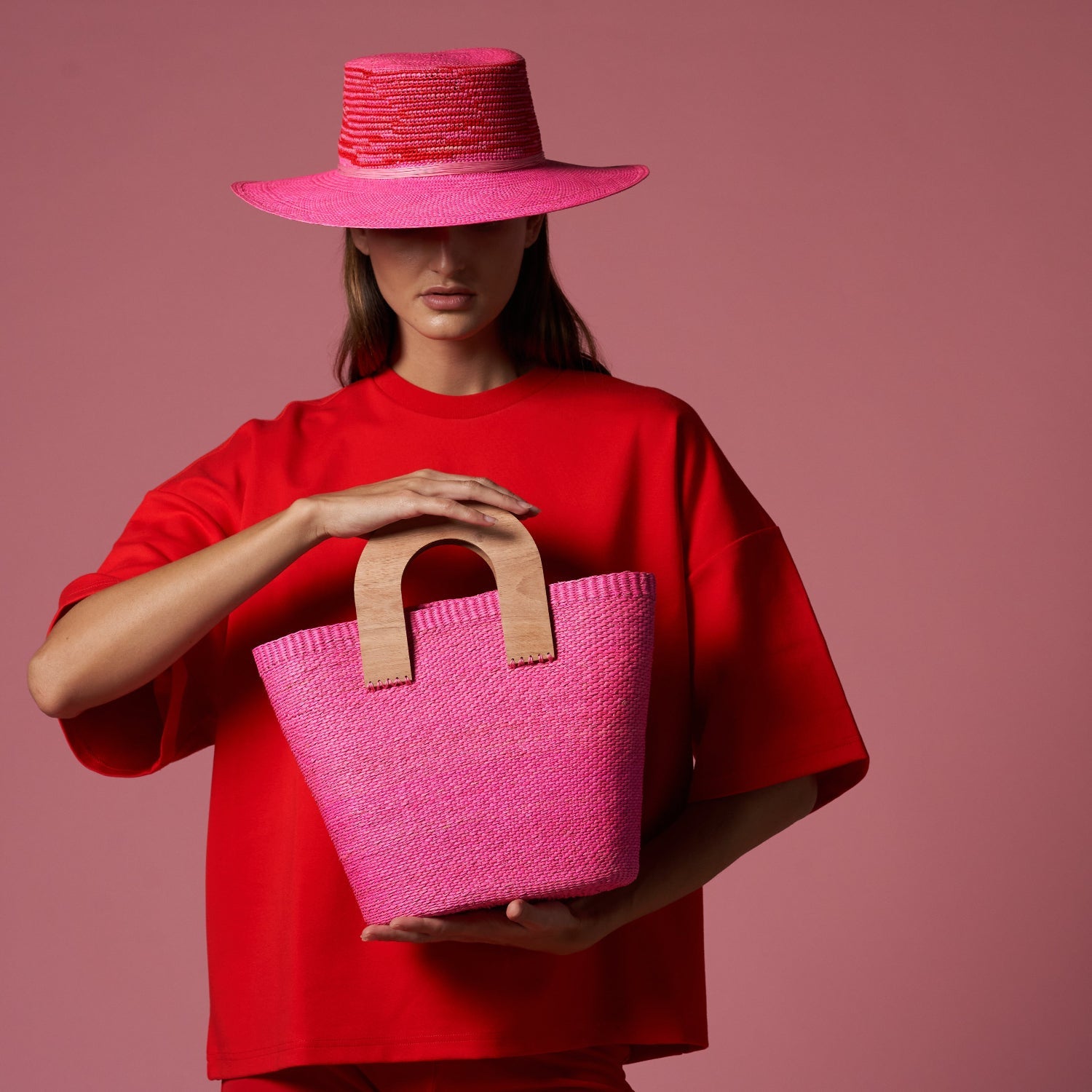 Roma - Hat - Artesano Handcrafted Toquilla Straw Hats Pink