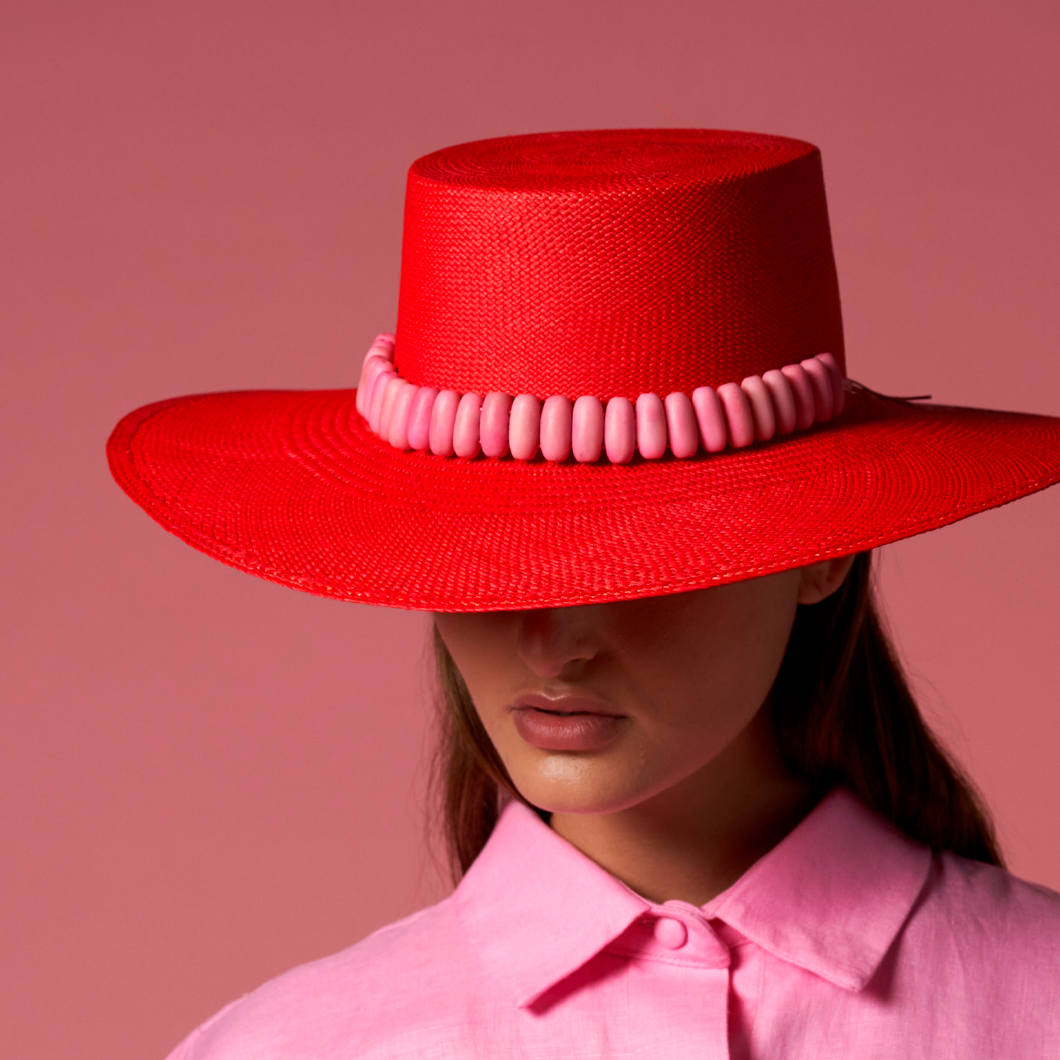 Raku - Hat - Artesano Handcrafted Toquilla Straw Hats Red