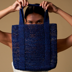 Como - Bag - Artesano Handcrafted Toquilla Straw Hats Blue