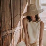 Lucia - Hat - Artesano Handcrafted Toquilla Straw Hats Black