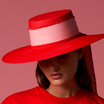Basque - Hat - Artesano Handcrafted Toquilla Straw Hats Red