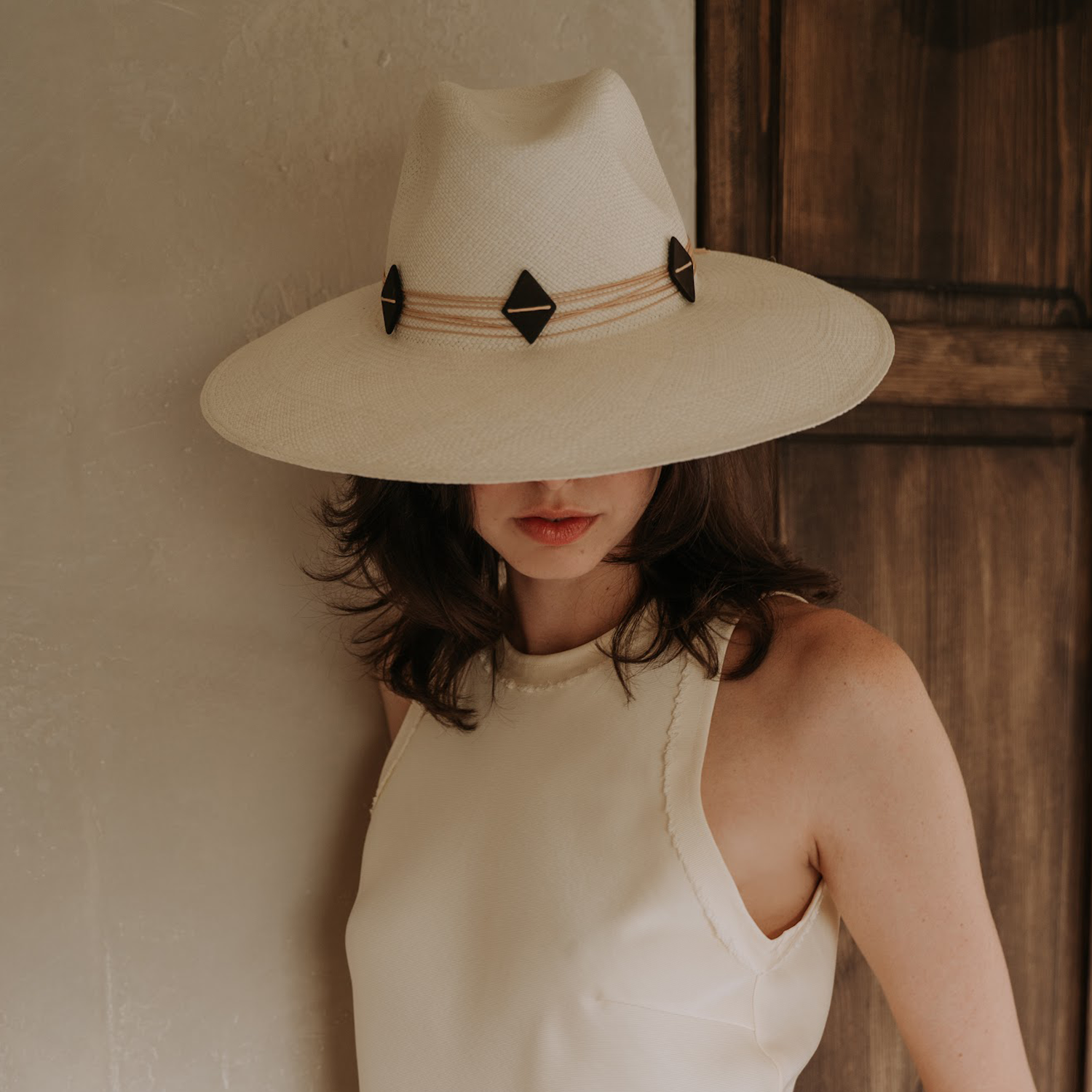 Chiara - Hat - Artesano Handcrafted Toquilla Straw Hats Beige