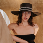 Mia - Hat - Artesano Handcrafted Toquilla Straw Hats Black