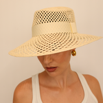 Ravenna Wide Brim hat crafted from Toquilla straw, a stylish and sustainable accessory