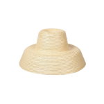 Woven straw sun hat made of natural mocora straw, perfect for sunny days in Bali