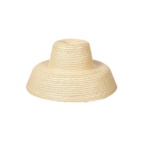 Woven straw sun hat made of natural mocora straw, perfect for sunny days in Bali