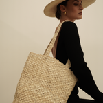 Woven Toquilla Straw Tote Bag, Kai Bag, perfect for summer outings and style
