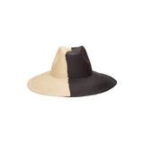 Two-tone toquilla straw Urus wide brim fedora for stylish sun protection