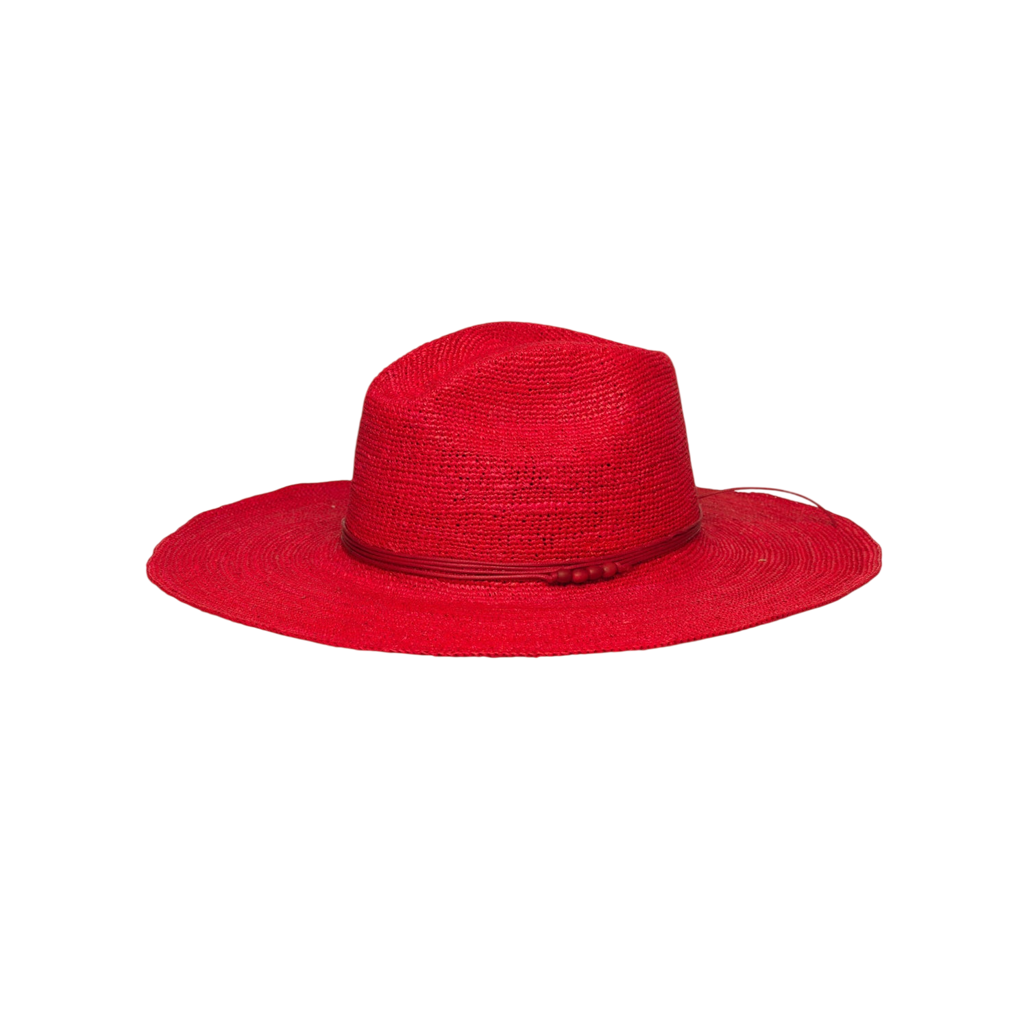 Giulia - Hat - Artesano Handcrafted Toquilla Straw Hats Red