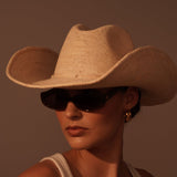 Hacienda Packable Straw Cowboy Hat made from Toquilla Straw and sustainable materials