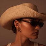 Woven straw cowboy hat made from Toquilla straw, a genuine Panama hat, ethically handcrafted